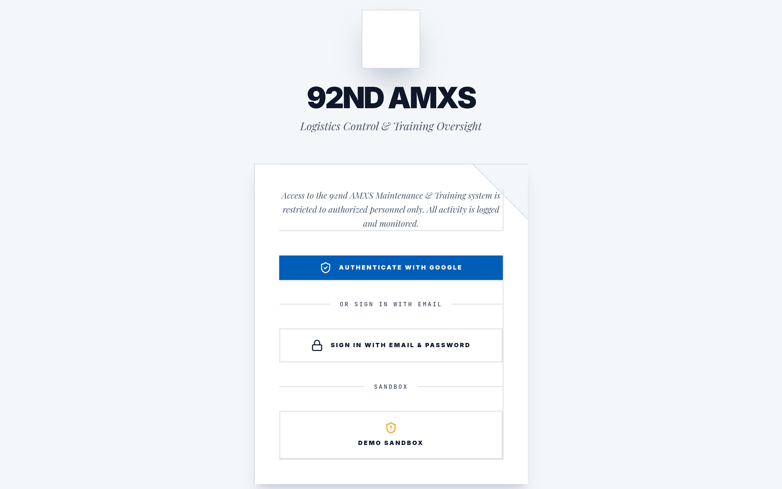 92 AMXS Tracker dashboard screenshot